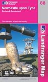 Newcastle Upon Tyne, Durham and Sunderland (OS Landranger Map Series)