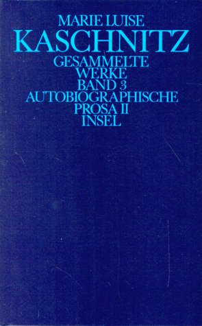 Die autobiographische Prosa