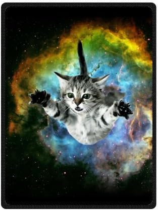 Galaxy Cat,Personalized Blanket 58 x 80 (Large) Inch Unisex Throws Fleece Blankets