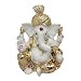 Gold Plated Hindu God Shri Ganesh Car Dashboard Statue Lord Ganesha Idol Bhagwan Ganpati Handicraft Decorative Spiritual Puja Vastu Showpiece Figurine - Religious Pooja Gift Item & Murti for Mandir / Temple / Home Decor / Office / Study Table RS.438.00
