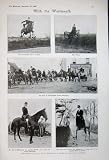 Review Old-print  / 1905 FOX HUNTING HORSES SPORT HOUNDS BALLYMORE MRS LOCK