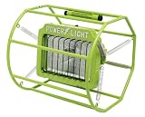 Designers Edge L113 Industrial Impact-Resistant Untippable-Spring Mounted Portable Halogen Work Light, Green, 500-Watt