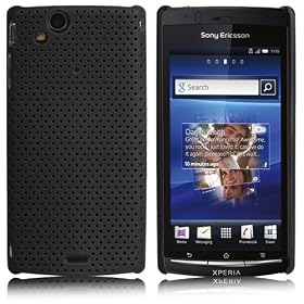 Brand New Black XYLO-Mesh Hard Armor Shell / Case / Back Cover for the Sony Ericsson Xperia Arc (X12) Mobile Phone