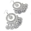 Silvertone Crystal Chandelier Earrings Fashion Jewelry