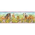 Harmony Horse Wallpaper & Border - Pink