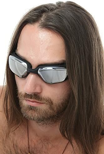 Swim Goggles from Swiminent for Adult Men and Women with Mirrored, Anti-fog Lenses and Comfortable Silicone Head-strap, Ideal for Swimming Outdoors - Enhance Your Swim Experience Now by Swiminent