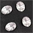 4 White Oval Faceted Cubic Zirconia CZ Gem Stone 3x5mm