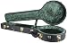 Guardian Vintage Hardshell Open Back Banjo Case (Black Tolex Exterior, Crushed Emerald Velvet Interi