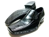 Kids Boys Black Slip On Plain Classic Dress Shoes Styled In Italy Conal By D Aldo