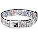 Buckle-Down Seatbelt Buckle Dog Collar - Cute Bunnies Multi Pastel - 1