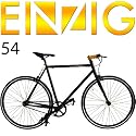 EINZIG "G12-54" Matt Schwarz RH54 Singlespeed - Fixed Gear Fixie Rennrad Bahnrad Polo Bike 700c Fahrrad Bikes