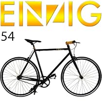 EINZIG "G12-54" Matt Schwarz RH54 Singlespeed - Fixed Gear Fixie Rennrad Bahnrad Polo Bike 700c Fahrrad Bikes