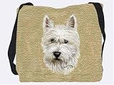 Woven Tote Bag - Choose Shih Tzu, West Highland Terrier Westie OR Shetland Sheepdog Sheltie USA MADE - Art by Robert May