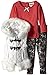 Little Lass Baby Girls' 3 Piece Cheetah Faux Fur Puffy Vest Set