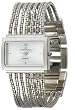 AK Anne Klein Women's 10-7209SVSV Diamond Accented Silver-Tone Bracelet Watch