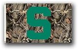 Michigan State University Spartans Realtree Camo Flag