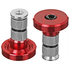 The Shadow Conspiracy Alloy BMX Bike Bar Ends - Red