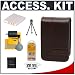 Casio Exilim EX-CASE-80 Leather Case (Brown) + Spare NP-40 Battery + Accessory Kit for Casio Exilim EX-Z100, EX-Z200, EX-Z1200, EX-Z1050 &amp; EX-Z1080 Digital Cameras