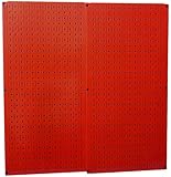 Wall Control 30-P-3232R Red Metal Pegboard Pack