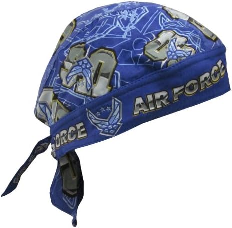 DanBanna Deluxe Air Force Biker Bandanna Do Rag Terrycloth Sweatband