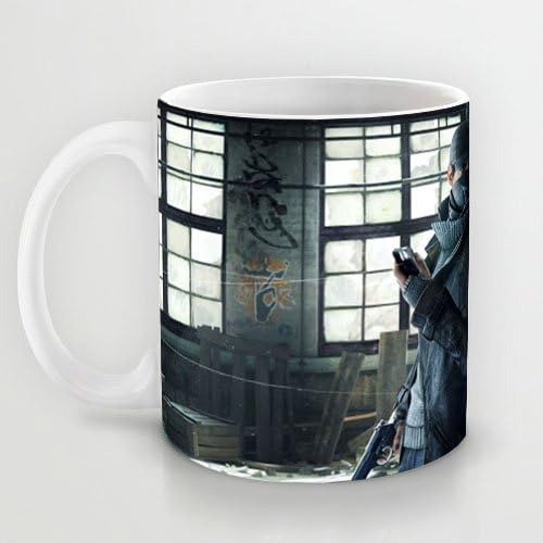 Watch Dogs Aiden Pearce Weapons Mugs,Best Gift Coffee Mugs/Tea Mugs/Drink Cups - Dishwasher and Microwave Safe