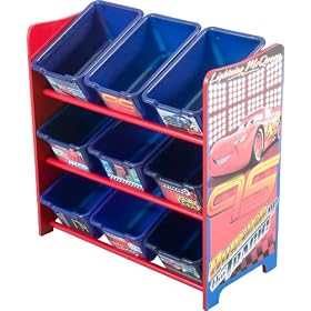Disney Pixar Cars 9 Bin Toy Organizer by Delta Enterprise Corp.