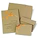 Hortense B. Hewitt 2140010 50 Count Copper Branches Invitation Kit, Kraft/Copper
