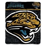 NFL Jacksonville Jaguars 50-Inch-by-60-Inch Micro-Raschel Plush Throw "Livin Large" Design