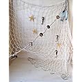 Deko Fischernetz Beige ca. 120 x 250cm mit Schwimmern