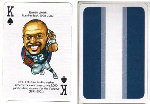 Emmitt Smith Dallas Cowboys Playing/Football Card