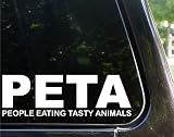 PETA - People Eating Tasty Animals funny decal / sticker