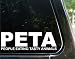 PETA - People Eating Tasty Animals funny decal / sticker