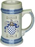 Cavy Family Crest Stein / Coat of Arms beer mug
