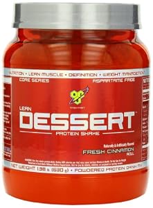 BSN LEAN DESSERT PROTEIN - Fresh Cinnamon Roll, 1.38 lb (18 Servings)