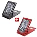 DURAGADGET Lot de DEUX housses /�tuis sur mesure avec port de maintien en cuir v�ritable pour Amazon Kindle 4 (� 79?) liseuse 6" sans fil, Wi-Fi int�gr� - 1 �tui noir + 1 �tui rouge - Offre sp�ciale petit prix et garantie 2 ans