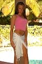 "WHITE" HALF SARONG