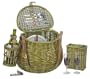 Astonica 11-Piece Willow Picnic Basket Set