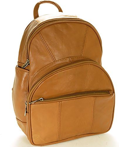 New Leather Backpack Purse Sling Bag Back Pack Shoulder Handbag Organizer Pocket Tan