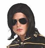Michael Jackson Long Straight Wig and Glasses