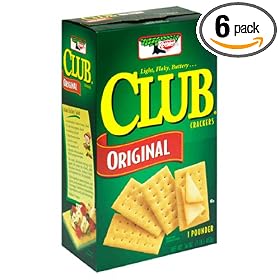 Keebler Club Crackers, Original, 16-Ounce Boxes (Pack of 6)