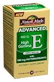 Nature Made Advanced High Gamma E Softgels, 400 I.U., 50-Count Boxes (Pack of 3)