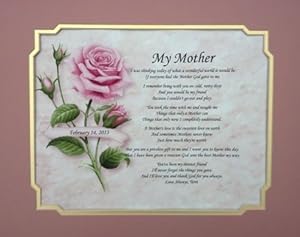 Amazon.com - Personalized My Mother Poem 