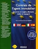 Revue Dalloz-Sirey  / Contrats de l'agent immobilier : Français, anglais, allemand, italien, espagnol