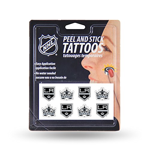 NHL Los Angeles Kings Face Tattoos, 8-piece Set
