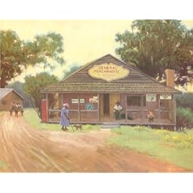 General Merchandise Johnson's Old Store And Post Office 16x20 Art Print