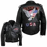 Diamond Plate Pebble Leather Moto JACKET-3X