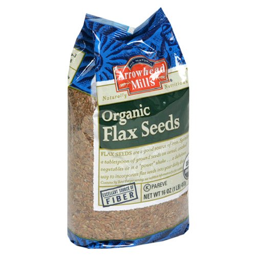 Arrowhead Mills Organic Flax Seeds, 16-Ounce Bags(Pack of 12) by Arrowhead Mills