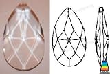 Swarovski Strass Crystal Pear Shape With Lazer Logo Etched 89mm # 8721-89