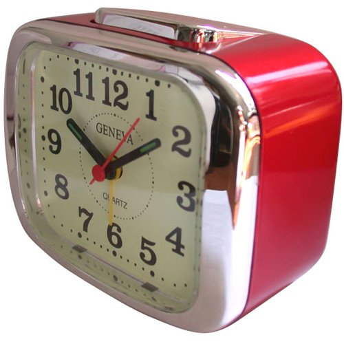 Technoline Geneva XL Quarzwecker rot-metallic Preisvergleich