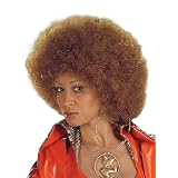 Brown Afro Wig Afro Puff Costume Wig Hippie 60s 70s